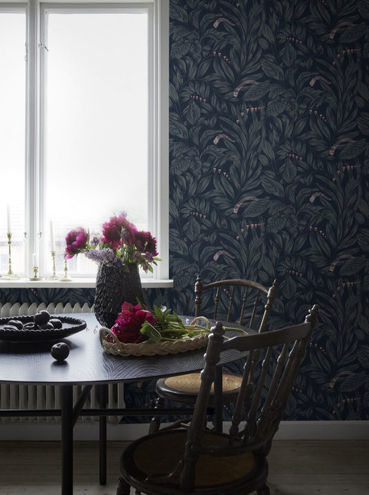elin midnight blue - 837-96 - sandberg wallpaper