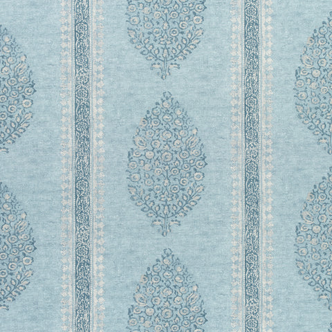 Chappana Slate Blue Fabric - F910235 - Thibaut Fabric