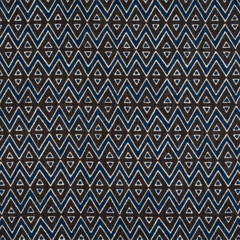 Tiburon Brown and Navy Fabric - F913236 - Thibaut Fabric