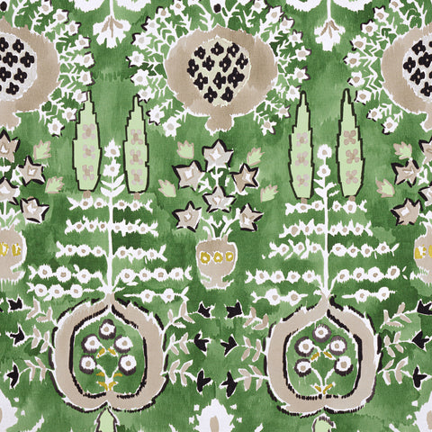 mendoza suzani green fabric - f916242 - thibaut fabric