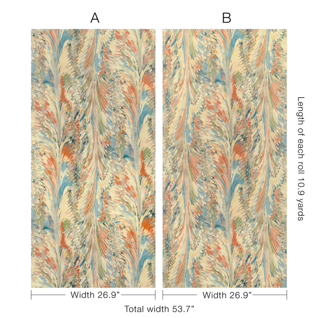 lee jofa - taplow paper - clay/blue - p2019103.312.0