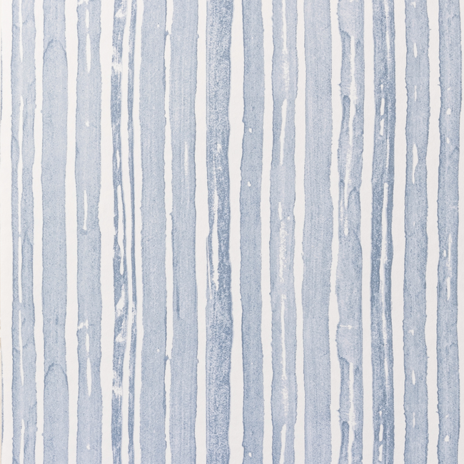 lee jofa - benson stripe wallpaper - faded denim - p2019105.15.0