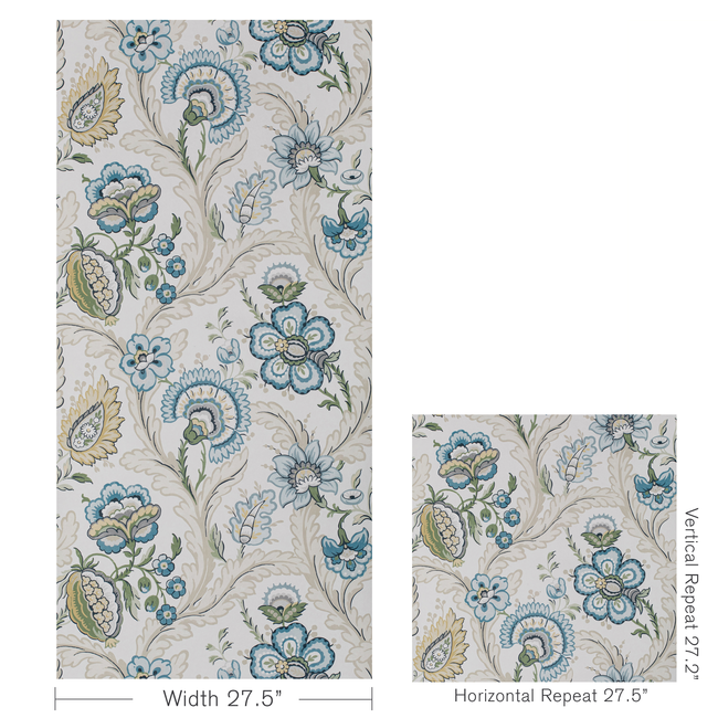 lee jofa - wimberly paper - blue/spring - p2020101.530.0
