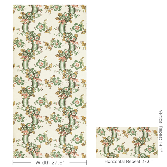 lee jofa - benday paper - green/rose - p2020111.317.0