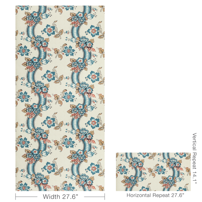 lee jofa - benday paper - denim/berry - p2020111.519.0