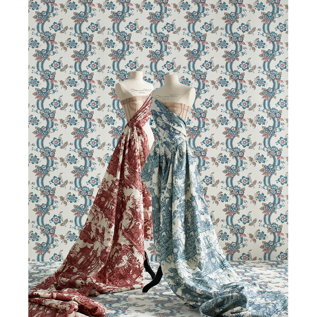 lee jofa - benday paper - denim/berry - p2020111.519.0