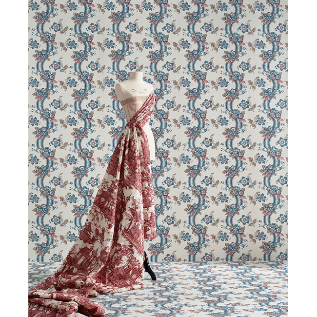 lee jofa - benday paper - denim/berry - p2020111.519.0