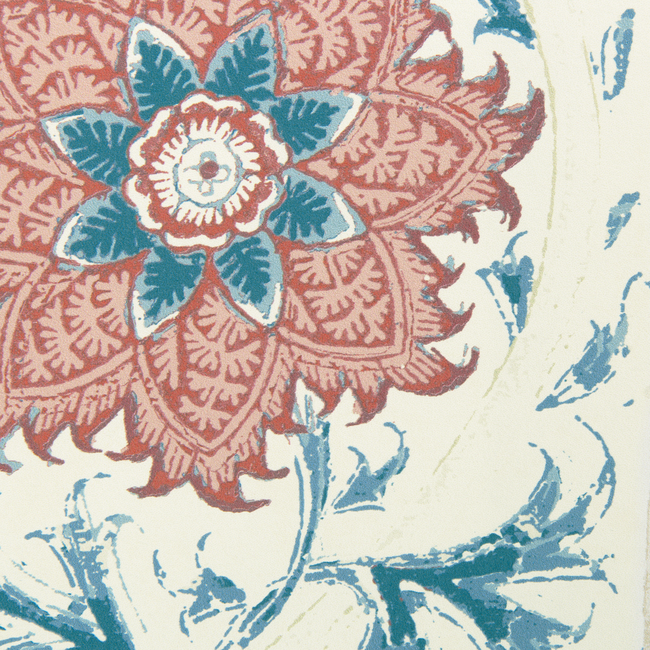 lee jofa - calico vine wallpaper - blue red - p2022102.195.0
