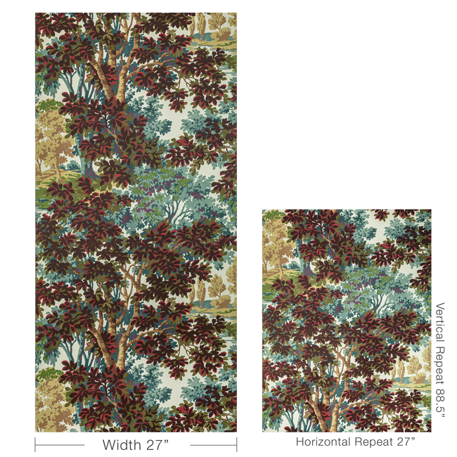 lee jofa - woodland paper - multi - p2022104.915.0