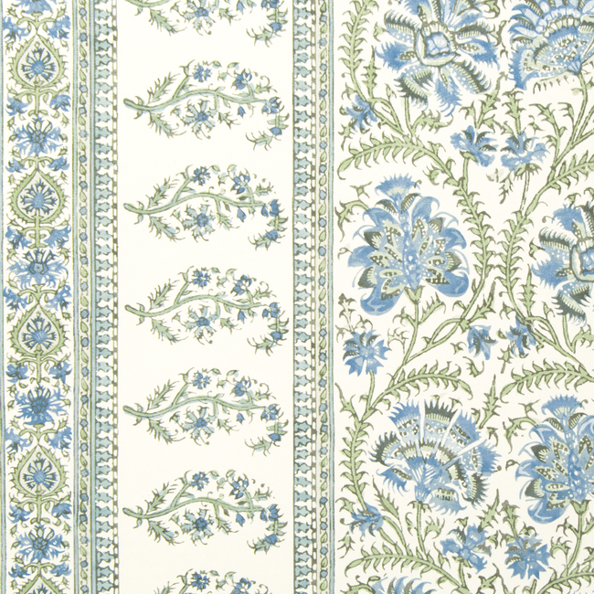 lee jofa - indiennes stripe wallpaper - sea - p2022111.530.0