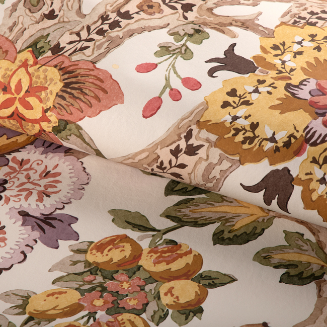 lee jofa - tree of life wallpaper - golden/moss - p2023114.34.0