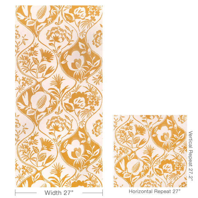 lee jofa - calathea paper - gold - p2023126.40.0