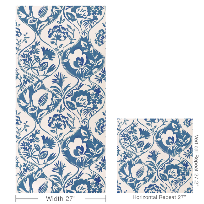 lee jofa - calathea paper - blue - p2023126.5.0