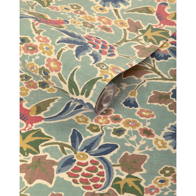 lee jofa - posy paper - aqua/ivy - p2023127.353.0