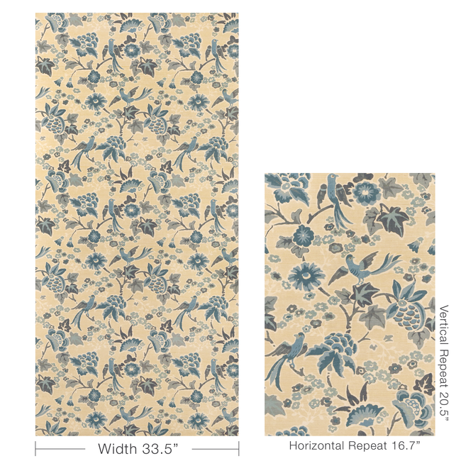 lee jofa - posy paper - sand/sky - p2023127.516.0