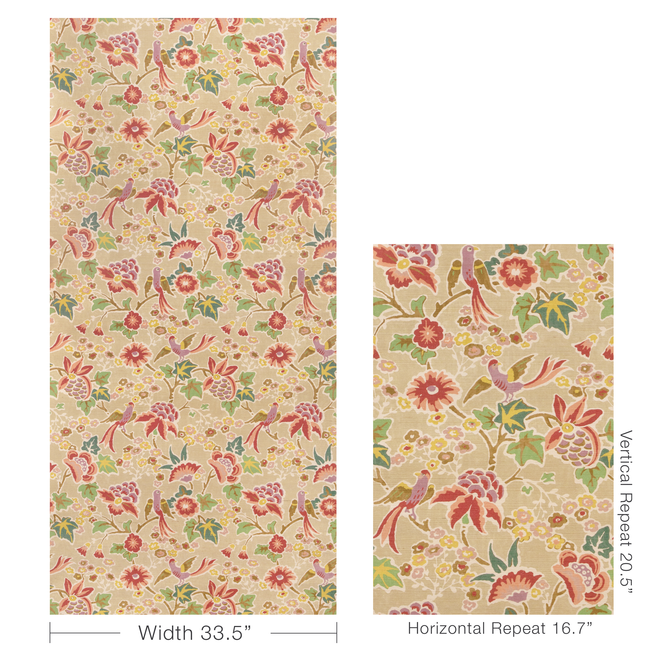lee jofa - posy paper - berry/leaf - p2023127.73.0