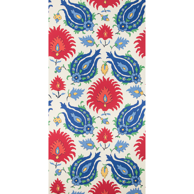 brunschwig & fils - kashmiri - blue/red - p8020102.5193.0