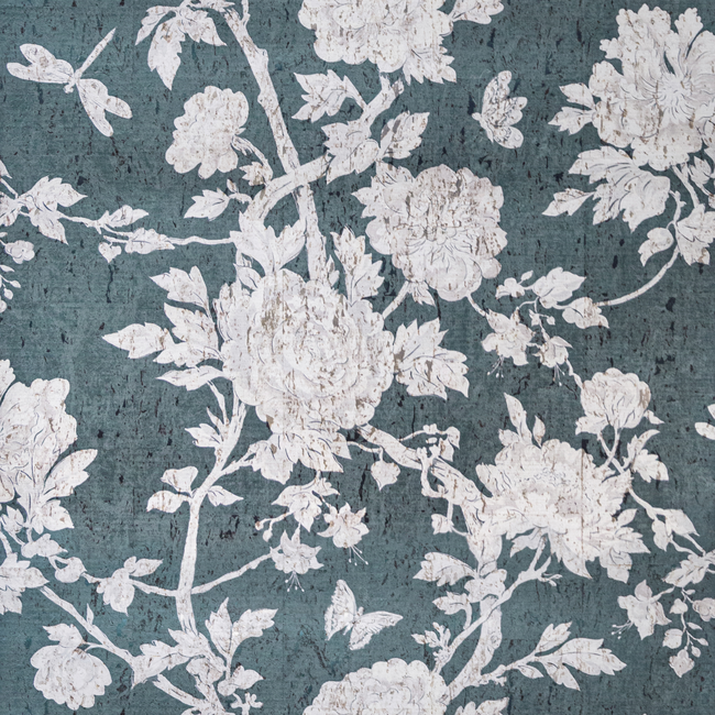 brunschwig & fils - les pivoines - teal - p8020109.35.0