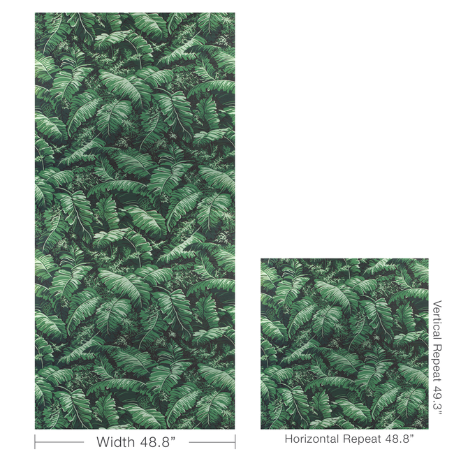 brunschwig & fils - feuilles de bananier - ivy - p8023109.33.0