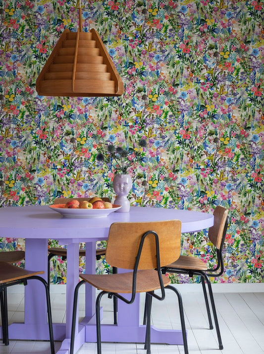 poppy meadow, rainbow - r18121 - sandberg wallpaper