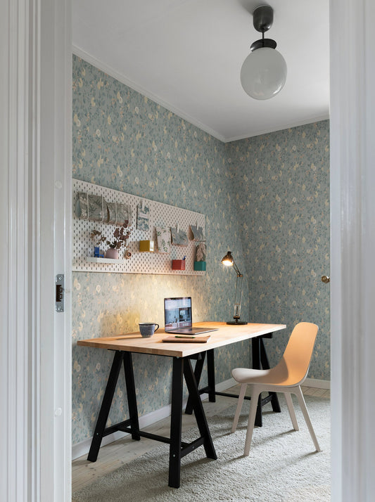 kvitten soft blue - s10168 - sandberg wallpaper