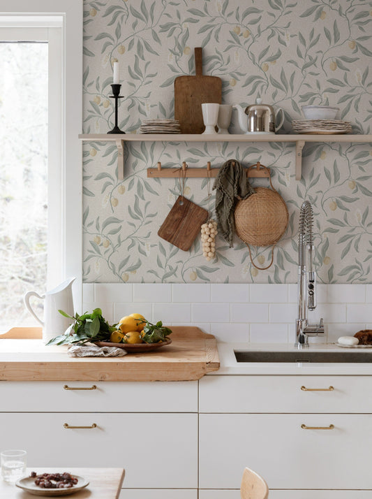 vinnie sage green - s10191 - sandberg wallpaper