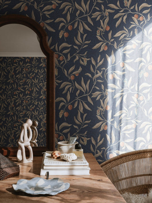 vinnie classic blue - s10224 - sandberg wallpaper
