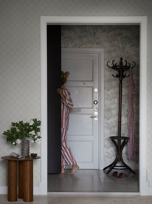 trellis gray - s10302 - sandberg wallpaper