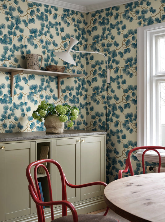 pine, blue - s10327 - sandberg wallpaper