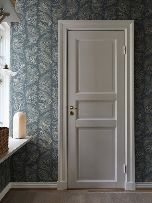 grace midnight blue - s10339 - sandberg wallpaper