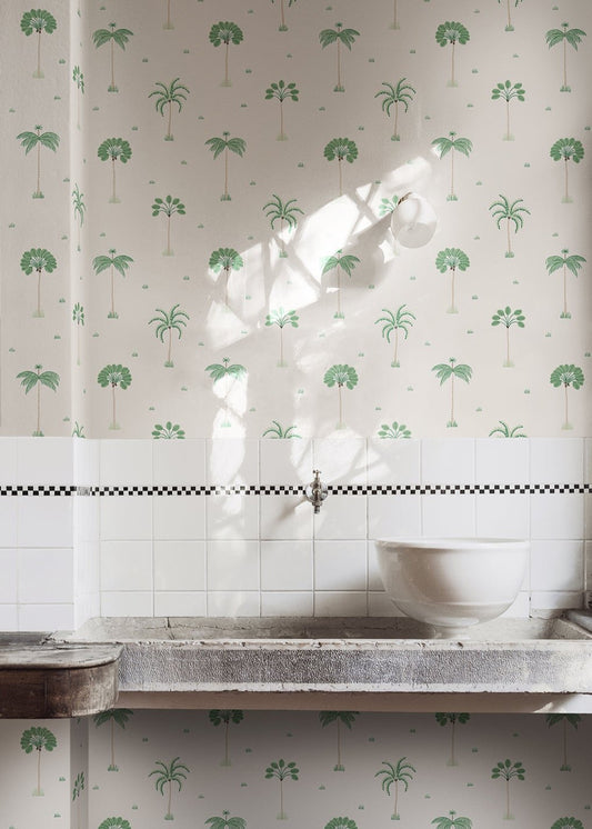 milo, spring green - s10436 - sandberg wallpaper