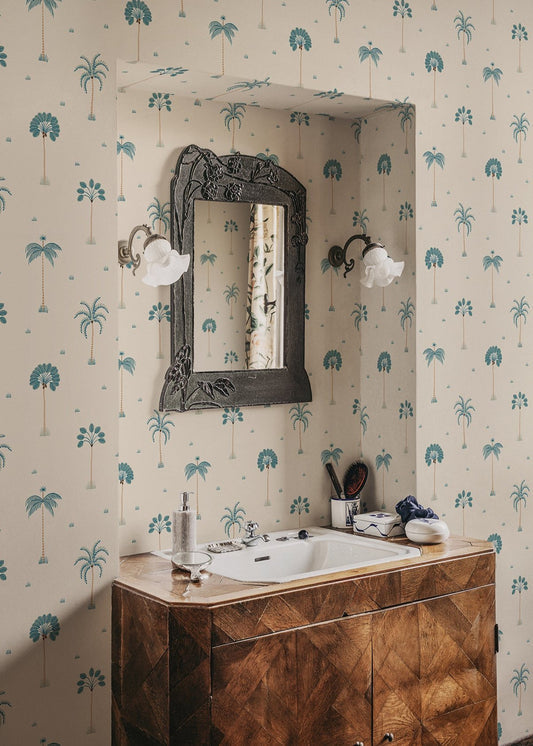 milo, misty blue - s10437 - sandberg wallpaper