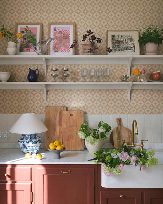 edvin terracotta - s10454 - sandberg wallpaper