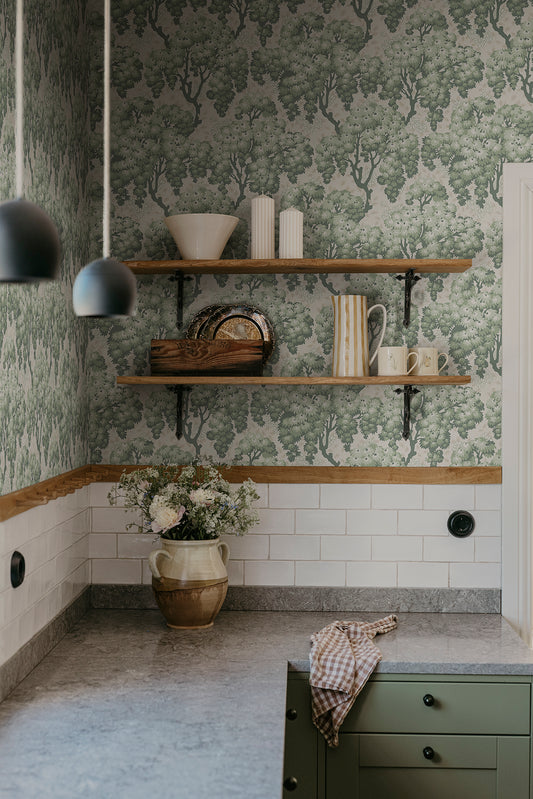 ragnvi, green - s10564 - sandberg wallpaper