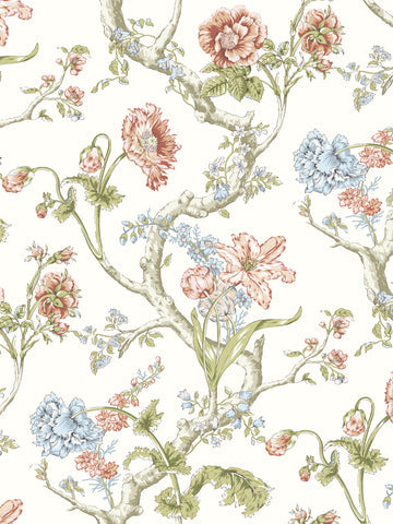 scalamandre - andrew jackson floral countryside wallpaper - sc 0001wp88432