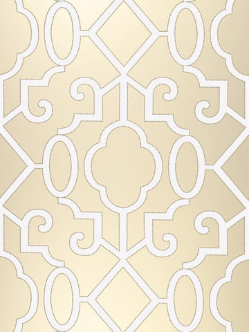 scalamandre - ming fretwork champagne wallpaper - sc 0002wp88356