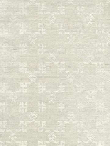 scalamandre - suzhou lattice sisal haze wallpaper - sc 0002wp88374