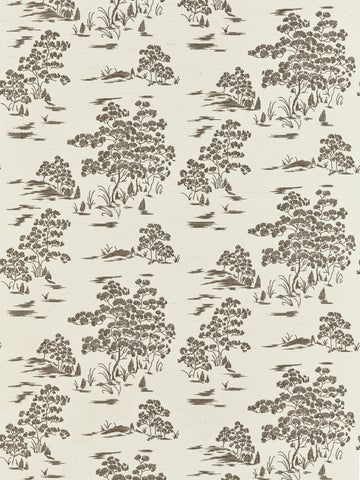 scalamandre - katsura embroidered toile bark wallpaper - sc 0002wp88445
