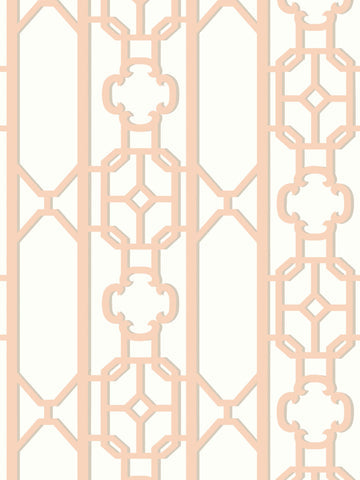 scalamandre - joanna fret peach wallpaper - sc 0002wp88582d