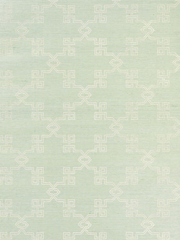 scalamandre - suzhou lattice sisal mineral wallpaper - sc 0003wp88374