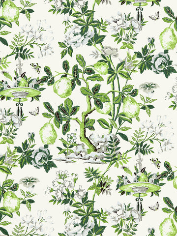scalamandre - shantung garden verdance wallpaper - sc 0003wp88377