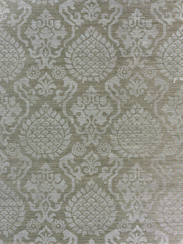 scalamandre - surat sisal silver on pewter wallpaper - sc 0003wp88378