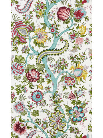 scalamandre - metropolitan palampore fower garden wallpaper - sc 0003wp88561