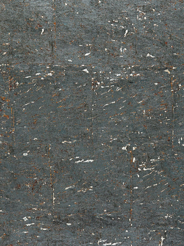 scalamandre - metal cork bluestone wallpaper - sc 0005wp88336