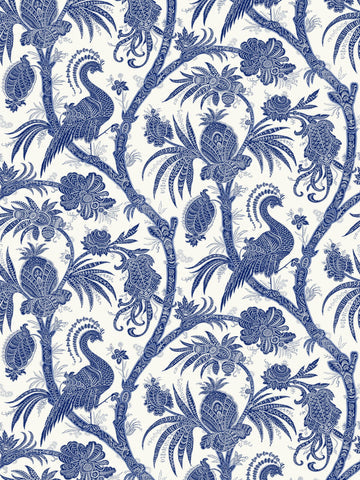 scalamandre - balinese peacock indigo wallpaper - sc 0006wp88355