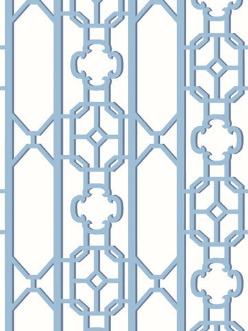 scalamandre - joanna fret blue jay wallpaper - sc 0011wp88582d