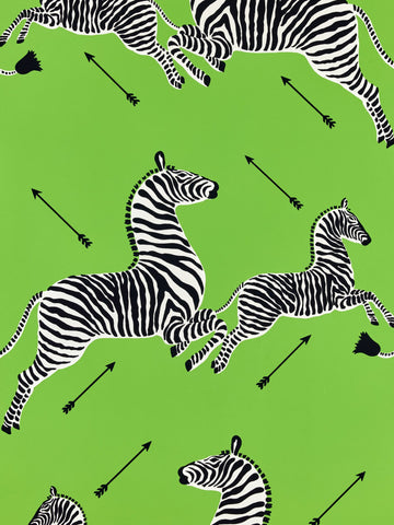 scalamandre - zebras limelight wallpaper - sc 0015wp81388m