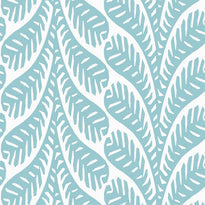 t20829 | ginger, eden spa blue - thibaut wallpaper