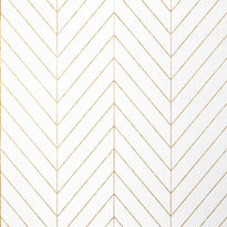 t41005 | land bridge, white and metallic gold - thibaut wallpaper