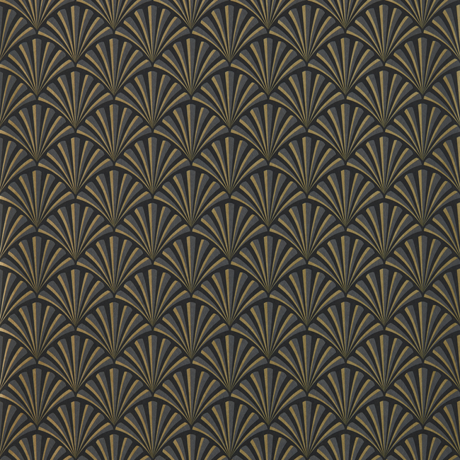 clarke & clarke - chrysler - noir wallpaper - w0164/01.cac.0